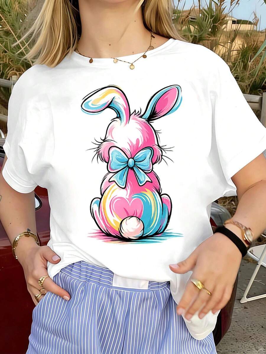 Dam-T-shirts - Vitt - Visa 1