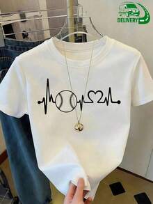 ¡Novedad! Blusa de manga corta para mujer, diseño liso, ideal para estar en casa o para uso casual. Oferta por tiempo limitado. Preciosa blusa, cómoda y de largo regular. Lavable a máquina. - Blanco - Ver 1