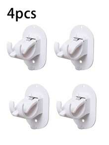 4pcs Self-Adhesive Curtain Rod Brackets, Adjustable Curtain Rod Hooks Without Nails, Suitable For Bathroom, Kitchen, Hotel - Multicolor - View 12