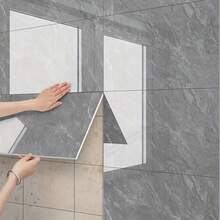 Giấy dán tường giả đá cẩm thạch 3D tự dính - Chống thấm nước, dễ lau chùi, dạng tấm xốp, thích hợp cho nhà bếp, phòng tắm, phòng khách và văn phòng. - Một cỡ - Xem 1