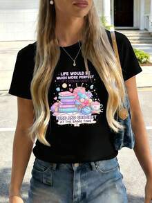 Women T-Shirts - Black - View 2