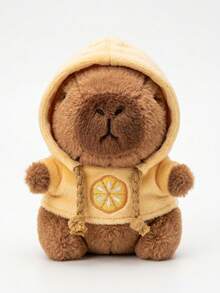 12cm Fluffy Capybara Plush Doll, Adorable Capybara Themed Plush Doll, Portable Mini Capybara Figurine, Comfortable Desktop And Bag Decor, Interesting Capybara Themed Gift For Animal Lovers (Multiple Styles) - Multicolor - View 15