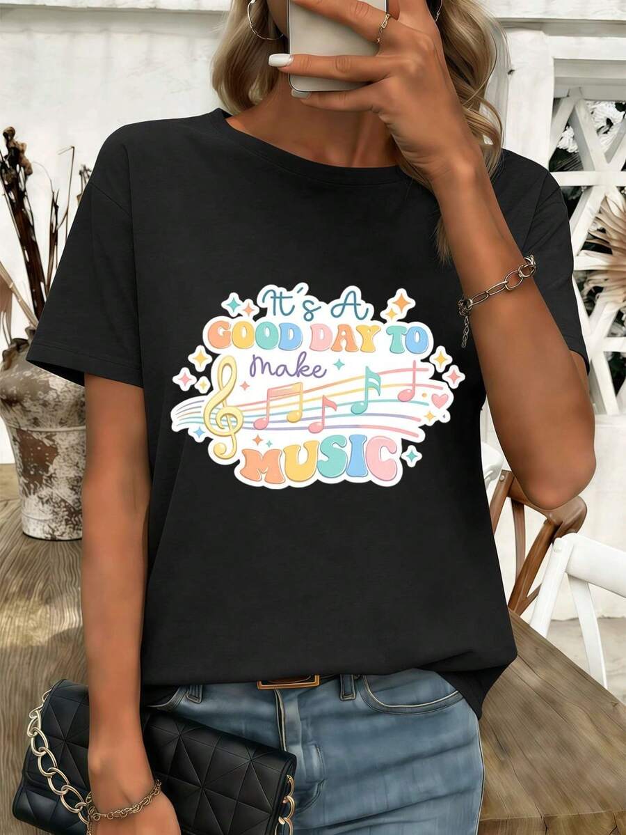 Women T-Shirts - Black - View 1