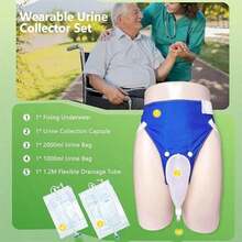 Reusable Urine Pot For The Elderly And Adults - Breathable Soft Care  Portable And Comfortable To Wear Leak-Proof Panties With Silicone Belt And Urine Collection Bag - View 8