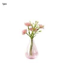 Mini Fridge Vase Magnets, 1/3/6/10pcs Cute Miniature Magnetic Glass Vases Fridge Accessories, Real Flower Pot Magnets, Fun Aesthetic Plant Pot Storage Cabinet Office Kitchen Decor, Small Magnetic Flower Bud - one-size - View 13
