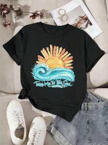 Women T-Shirts - Black - View 2