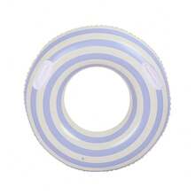 Striped Inflatable Swim Ring With Handle, PVC Pool Float, Suitable For Beach, Pool Party And Summer Activities, Fashionable Photo Decoration Water Accessory - Multicolor - View 13