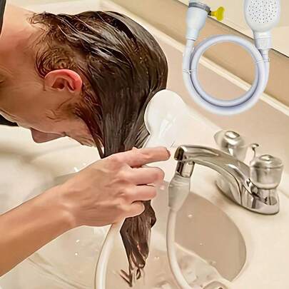 1 cái vòi nối dài đa năng kèm đầu vòi sen, dễ sử dụng để gội đầu, chuyển đổi giữa bồn tắm và vòi sen, tắm cho thú cưng, chăm sóc và làm đẹp cho thú cưng. Vật dụng thiết yếu hàng ngày, đồ dùng phòng tắm, phụ kiện bồn rửa, đồ dùng gia đình, chuẩn bị năm học mới, phong cách thu đông, trang trí tiệc ngày lễ, quà tặng ngày lễ tình nhân, Lễ Tạ ơn, quà năm mới, quà tặng cho phái nữ.