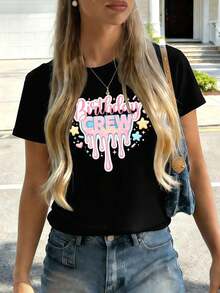 Women T-Shirts - Black - View 2