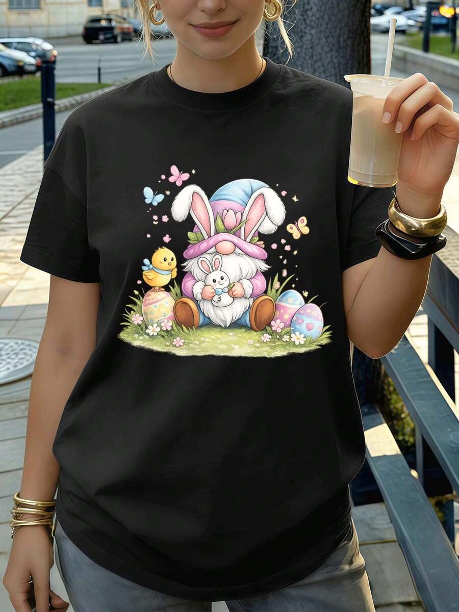 Women T-Shirts - Black - View 1