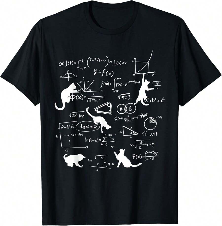 ClassicCamiseta divertida para profesor de ciencias y matemáticasSummer Tee - Negro - Ver 1