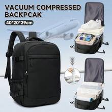 Ba lô xách tay Wizz Air Ryanair 40x20x30cm - Ngăn đựng laptop 14", bao gồm túi nén chân không và bộ bơm tay, ngăn đựng giày, thích hợp cho các chuyến đi ngắn, túi xách tay, quà tặng tựu trường. - Nhiều màu - Xem 11