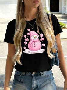 Women T-Shirts - Black - View 2