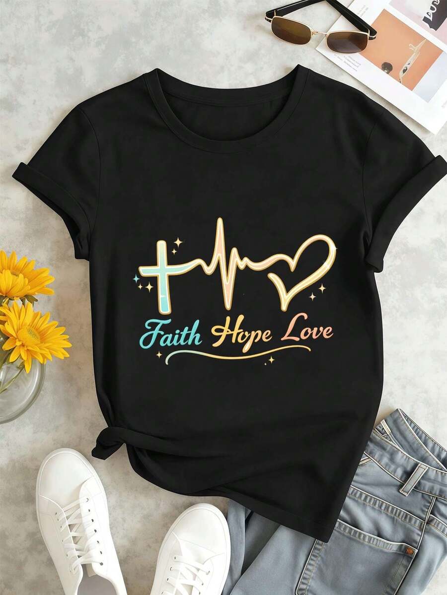 Women T-Shirts - Black - View 1