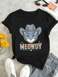 Women T-Shirts - Black - View 1