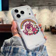 Disney Toy Story Lotso "Look Out!" Rainbow Clear Phone Case Compatible With IPhone 17/17 Pro/17 Pro Max/17 Air/16/15/14/13/12/11/X Series Iphone 17 Pro Max Case Iphone 17 Pro Case Iphone 17 Case The Girlfriend,Ideal Gift For Anime Fans - Clear - View 4