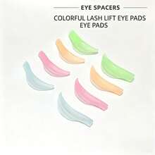 4 Sizes/8pcs Self-Adhesive Eyelash Curler Pads, Eyelash Curling Tools, Soft Curling Roller, Easy To Clean And Reusable (Mixed Colors) - Multicolor - View 8
