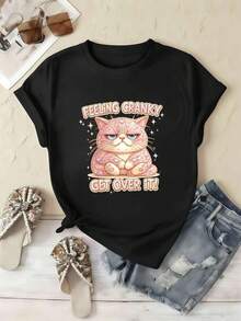 Women T-Shirts - Black - View 2