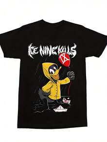 Men T-Shirts - 黑色 - 查看 1