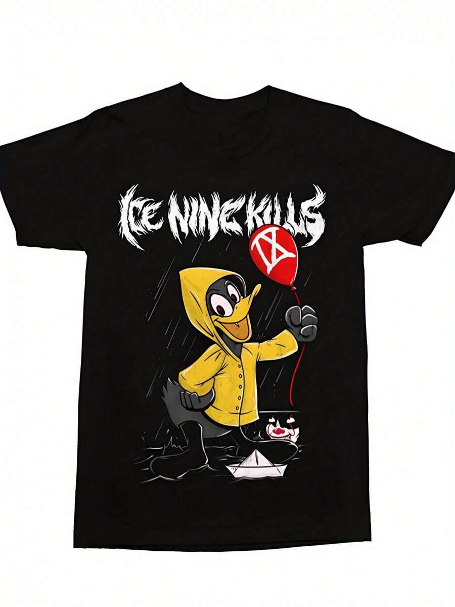 Men T-Shirts - 黑色 - 查看 1
