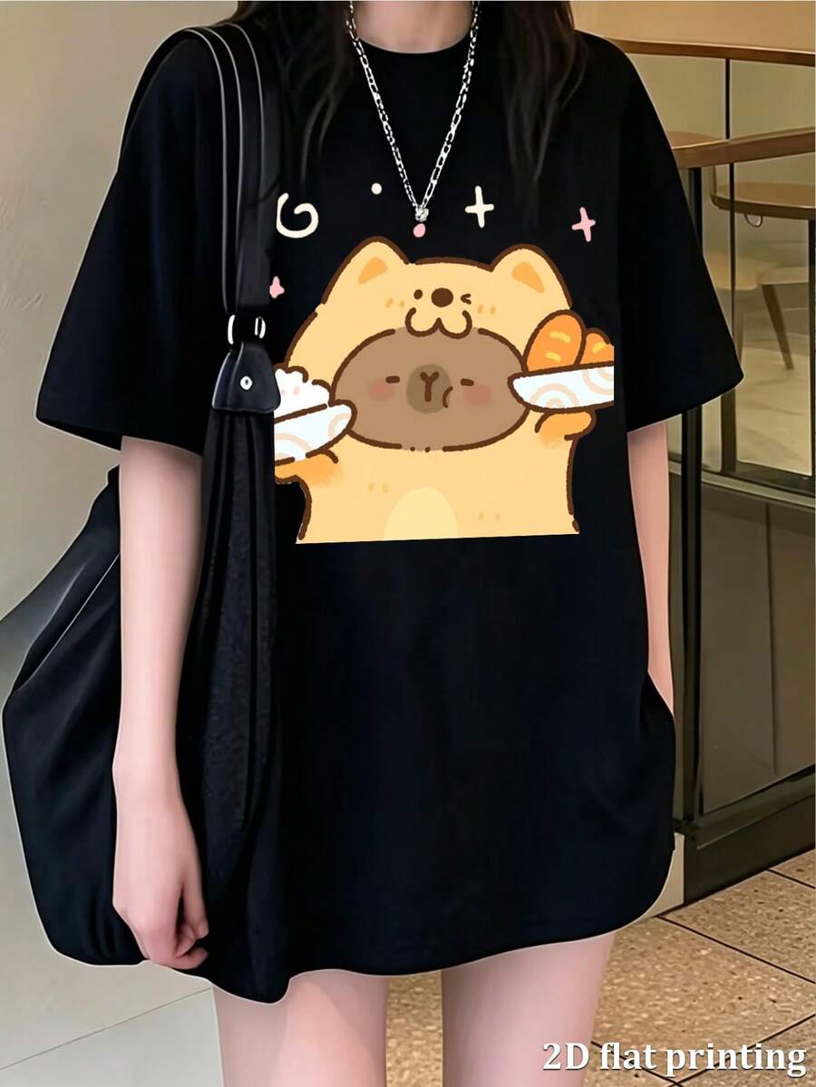 Women T-Shirts - Black - View 1