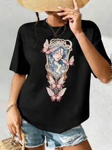 Women T-Shirts - Black - View 2
