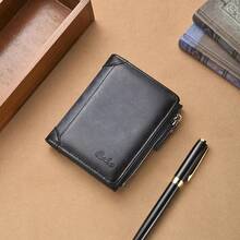 New Men's Short Zipper Wallet, Multi-Card Slots Large Capacity Card Holder Portable - Multicolor - View 14