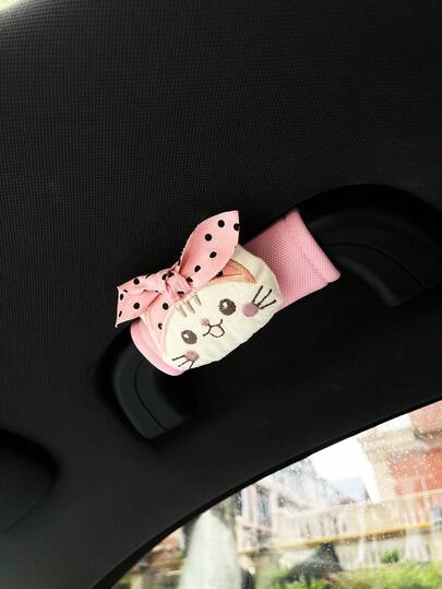 Funda protectora creativa para el asa de agarre del coche, funda protectora para el asa de agarre interior, funda protectora para el asa de agarre del techo, funda protectora para el volante, accesorio de decoración interior del coche