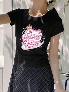 Women T-Shirts - Black - View 2