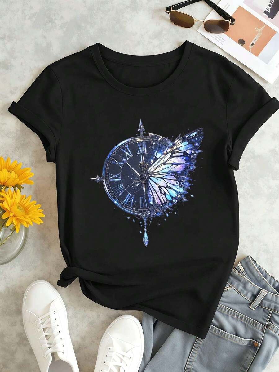 Women T-Shirts - Black - View 1