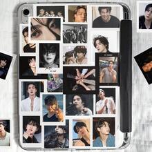 50pcs Style Sticker Pack, Including RM, Jin, J-Hope, Jimin, V, Jungkok High-Definition Photo Stickers, Is A Must-Have Gift For ARMY Fans, Suitable For Laptop Water Bottle Phone Cases, K-POP Enthusiasts Collectibles - Multicolor - View 4