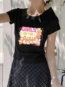 Women T-Shirts - Black - View 2