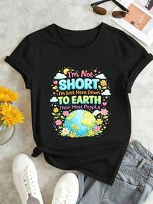 Women T-Shirts - Black - View 1