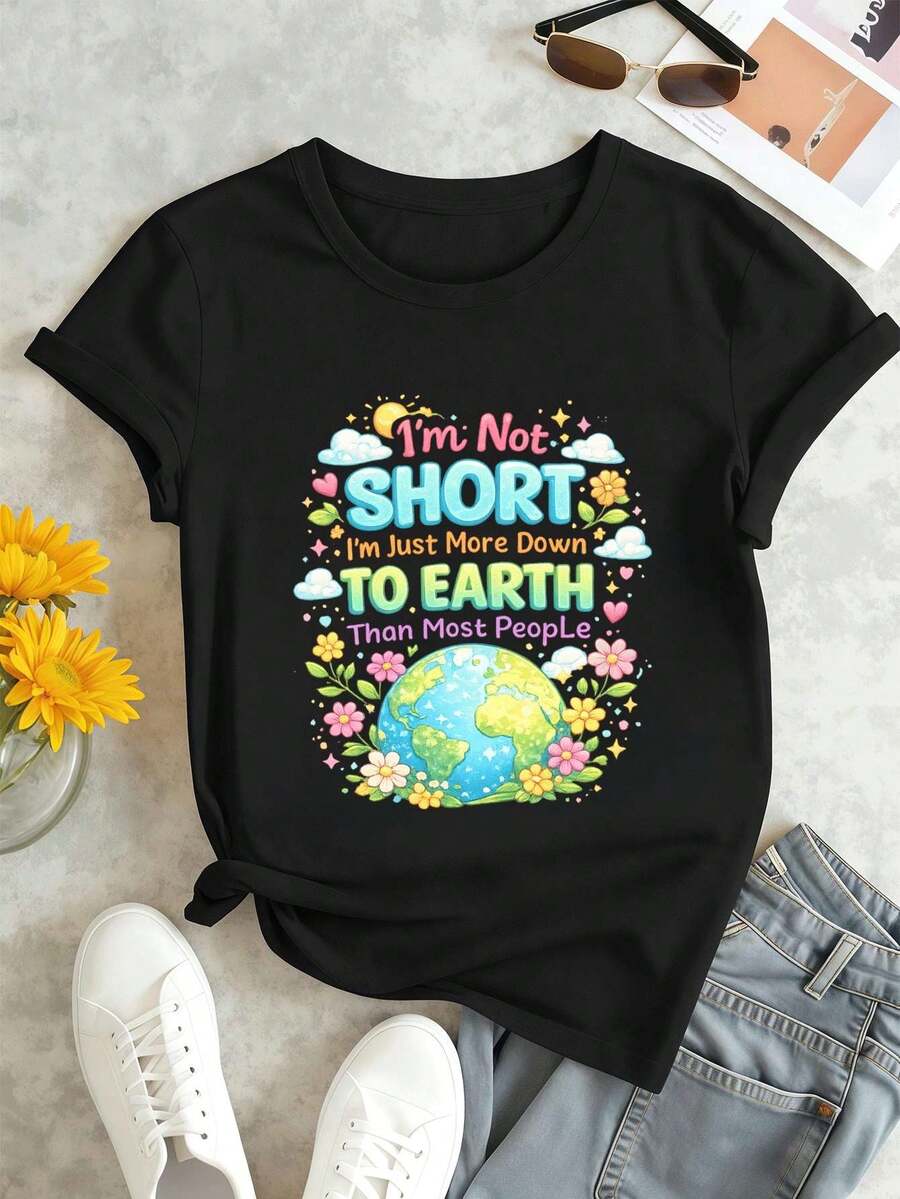 Women T-Shirts - Black - View 1