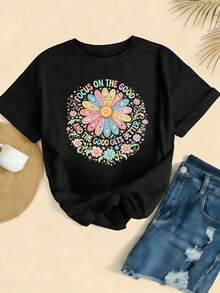 Women T-Shirts - Black - View 2