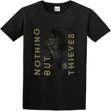 Nothing But Thieves Broken Machine Basic Simplicity College Style Super Black T-Shirt - Black - View 2