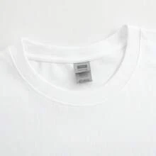 Women's Casual Cotton Round Neck Short Sleeve Regular Length T-Shirt With Unique Dog Graphic - 白色 - 查看 4