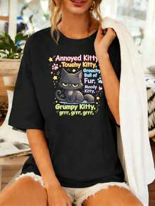Women T-Shirts - Black - View 1