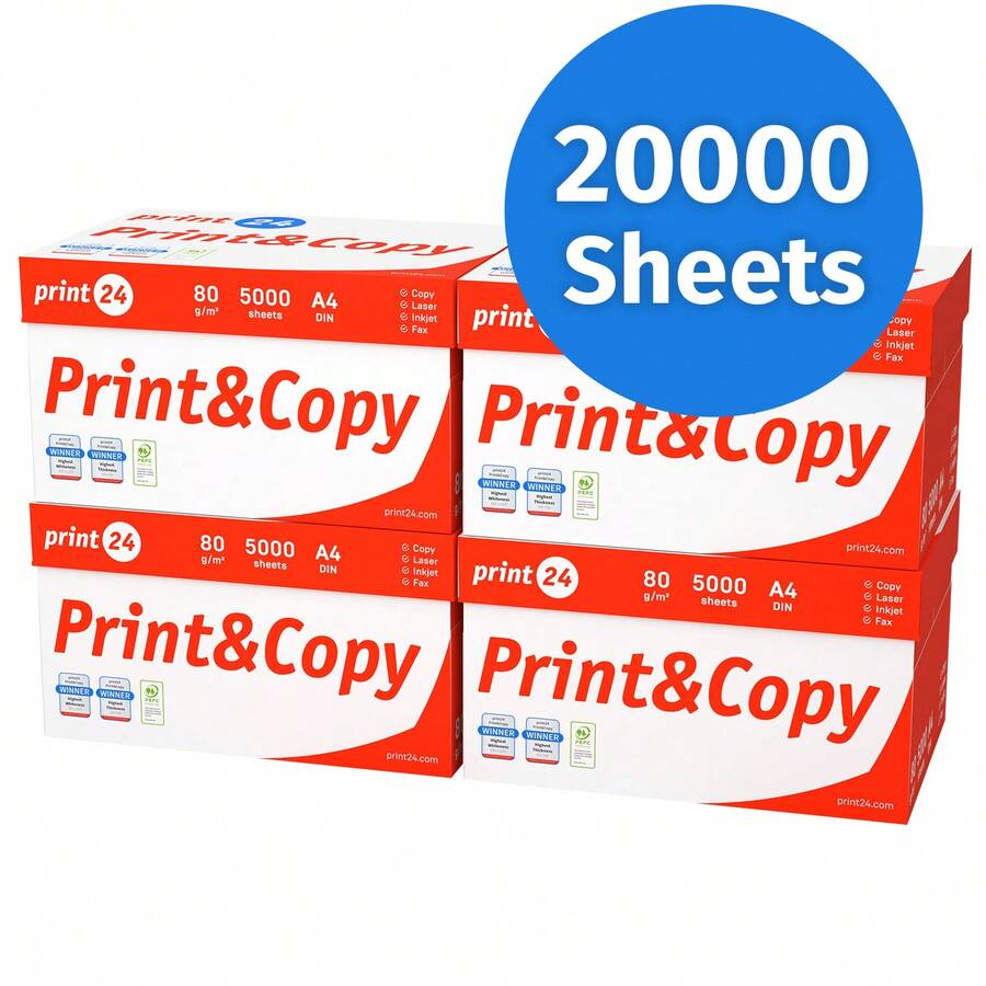 Print24 Copy Paper A4 80 Gsm Premium White CIE 160 – PEFC Certified - A4 - 查看 1