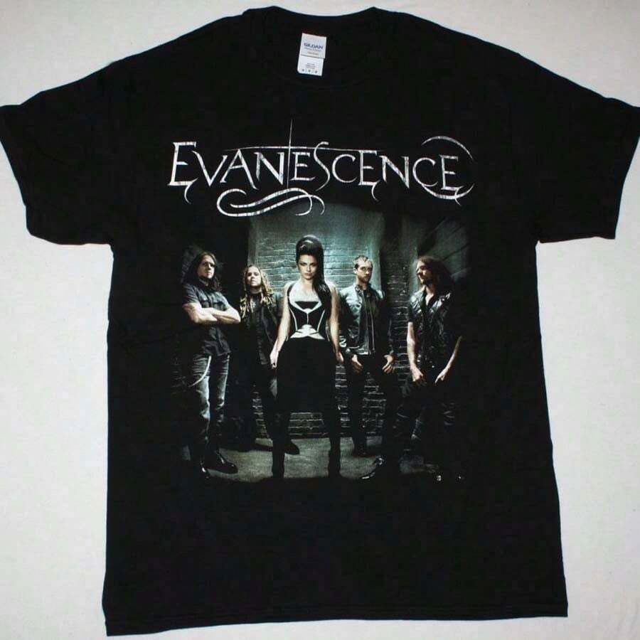 Men's Casual Tshirt Women's Graphic Tee Printed Round Neck T-Shirt EWH Retro, Rock, Men's Short Sleeve, T-Shirt, Evanescence Band, Iconic, Printed, Loose Street, Top, Music, Culture, Street Style Loose Fit, Suitable For Daily Gatherings Girls Clothes Men's Outfits Women's Clothing Men's Anime Top Graphic T-Shirt For Men & Women Quick Ship Tops For Women Men New Year Outfit Gift For Girlfriend Boyfriend-Vintage Street Style Unisex Loose Cotton Short Sleeve Crew Neck T-Shirt,T-Shirts For Men,Streetwear,Summer,Men Women T-Shirt Print Tee - Đen 5 - Xem 1