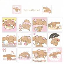 SANRIO 500张/卷 三丽鸥黑色肉桂狗可爱动漫卡通贴纸标签贴纸 卡哇伊游戏标签 DIY礼品封口标签装饰用品 趣味礼物 - 彩色 - 查看 3