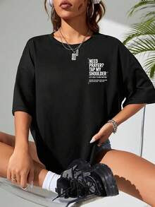 Women T-Shirts - Black - View 3