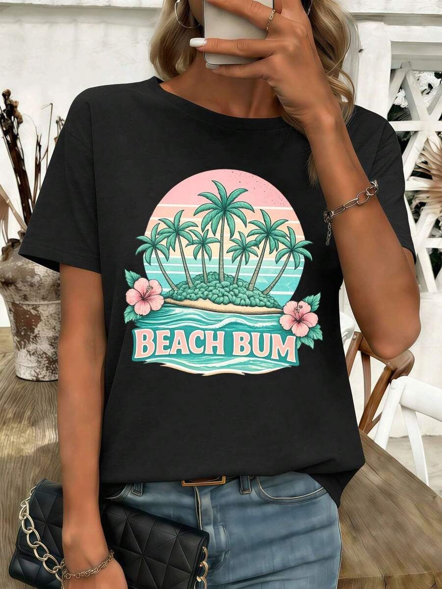 Women T-Shirts - Black - View 1