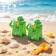 1pc Inflatable Arm Band Floats, Cartoon Designs Like Seahorse, Elephant, Cherry, Pineapple, Octopus, Toucan, Unicorn, Dolphin, Dragon, Green Dinosaur, Shark, Suitable For Swimming Pool Party In Summer - Multicolor - View 12
