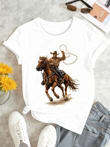 Women T-Shirts - White - View 2