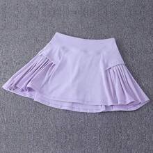 Falda corta deportiva; pseudo falda para correr de dos piezas para mujer; traje de bádminton de verano; falda de tenis transpirable de secado rápido; yoga - Azul - Ver 5