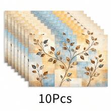 1pc Linen Placemat, Breakfast Mat, Coffee Coaster, Bowl Pad, Kitchen Accessory, Easy To Clean Dining Mat, Suitable For Home, Restaurant, Dining Decor, Holiday Gift, Gift For Friends, Multi-Piece Set - Multicolor - View 32