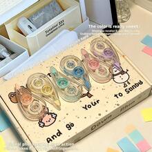 1 Bộ Băng xóa màu pastel dễ thương, Băng xóa mini cầm tay, Văn phòng phẩm Kawaii cho Trường học & Văn phòng - Bộ - Xem 8