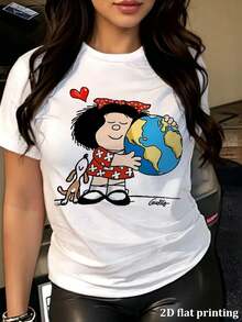 Dam-T-shirts - Vitt - Visa 1