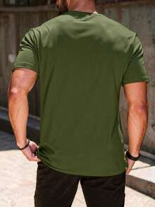 Men's T-Shirts, Gym, Leisure, Vacation, High-Quality Men's Shirts,  Prints, Y2K Men's Clothing, Festival Sweatshirt, Men's Sets, Men's Gifts, Mexico Local DB8T - 軍綠色 - 查看 2